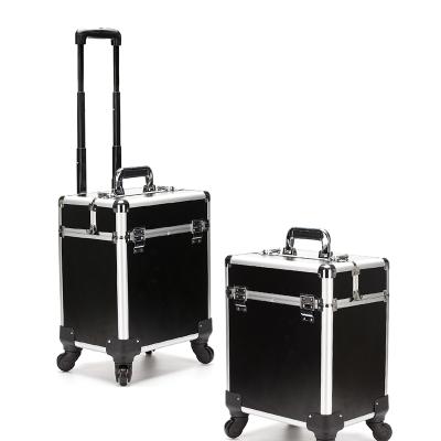 China Modern Travel Professional Makeup Artists Multifunctional Cosmetic Diaper Trolley With Wheels for sale