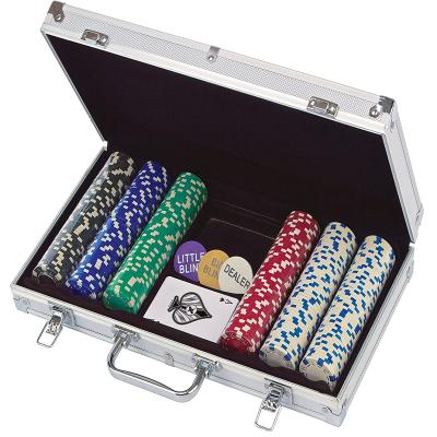 China Aluminum Hard Poker Chip Case With Foam Insert Customized Poker Chip Casino Box With Lock for sale