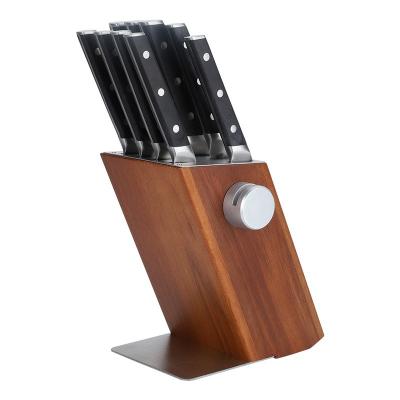 China Sustainable Stainless Steel Kitchen knife set Professional Chef Knife Set With Knife block for sale