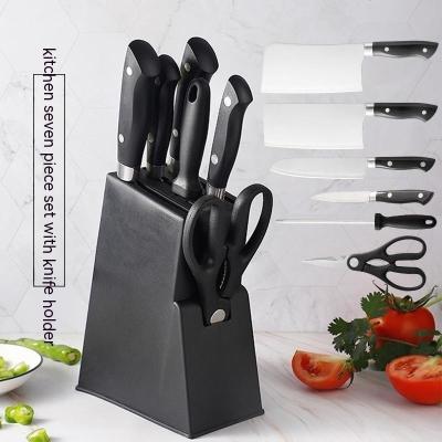 China Sustainable Stainless steel knife set kitchen home slicing knife chef knife combination spot wholesale gift for sale