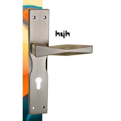 China Modern Guangdong-hyh Hardware Inside Type Zinc Alloy Handle Plate Outside Door Handle for sale