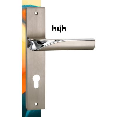 China Guangdong-hyh ModernType Hardware Patent Good Quality Design Zinc Alloy Plate Door Handle for sale