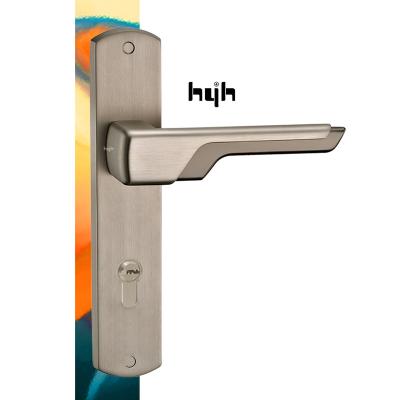 China Guangdong-hyh Hardware Home Hot Selling New External European Zinc Alloy Plate Handle Door Lock for sale