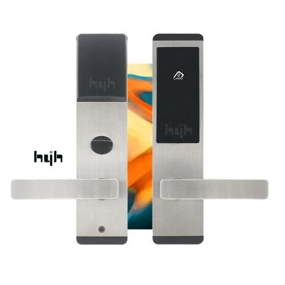 China Guangdong-hyh Stainless Steel Hardware Hotel Electronic Door Lock, Locking Smart Door Lock With Rfid Smart Card Reader for sale