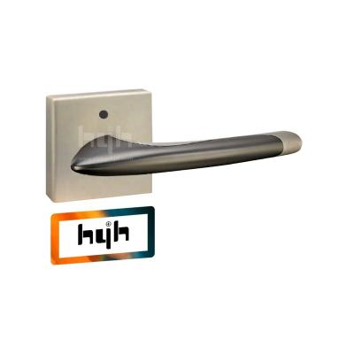 China Hyh High Security Bedroom Privacy Door Lever Handle Zinc Alloy Double Sided Lock for sale