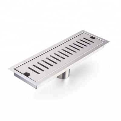 China Modern 304 Stainless Steel Anti-cockroach Quick Drainage Bathroom Long Floor Drain for sale