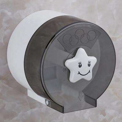 China Modern Cute Plastic Wall Mount Waterproof Cartoon Toilet Tissue Dispenser Bathroom Toilet Paper Roll Holder for sale