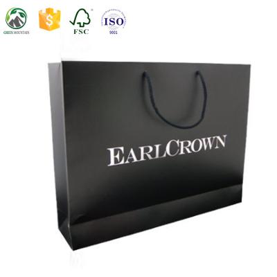 China High Quality 250 Gsm Recyclable Art Paper Shopping Bag Printed Design For Packaging Clothes for sale