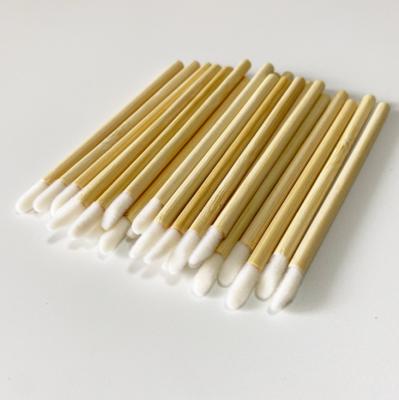 China Eco Friendly Disposable Wooden Bamboo Brush Lip Gloss Applicator for sale