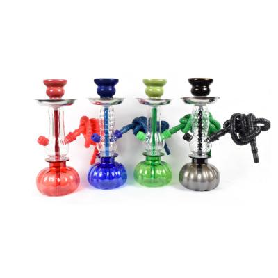 China Factory Use Smooking Shisha Wholesale Easy Portable Disposable Single Hose Shisha Glass Hookah One Time Use Shisha for sale