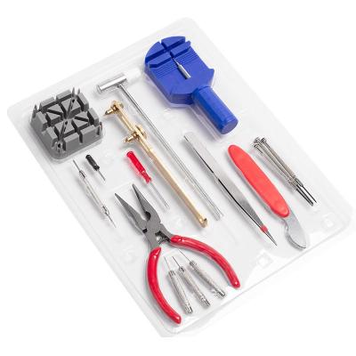 China Watch Bank Link Repair Factory 16PCS Idle Case Opener Tool Strap Tool Kit Watch Repair Pin Remover Tools for sale