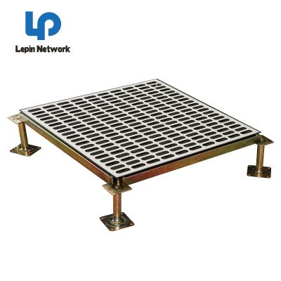 China Ningbo lepin factory use modern office 600*600 flooring accessories panel office automation fs1200 server room anti-static raised floor tiles price for sale