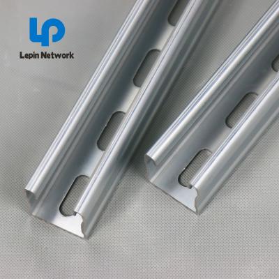 China Cabling System lepin Ningbo Customize HDG 41*41 Galvanized C Channel 41*21 Pre Galvanized GI, HDG Perforated Strut Channel, For Solar, Inustrial for sale