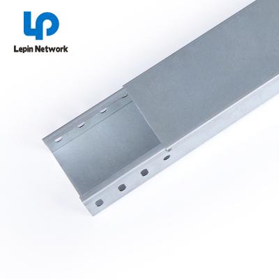 China nignbo lepin 3M 2M 304 stainless steel trough steel cable tray with cover 5G outdoor steel costom cable tray discount price list for sale