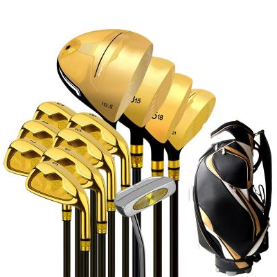 China Gold 14 Steel Full Set Luxury Custom Golf Clubs Full Set for sale