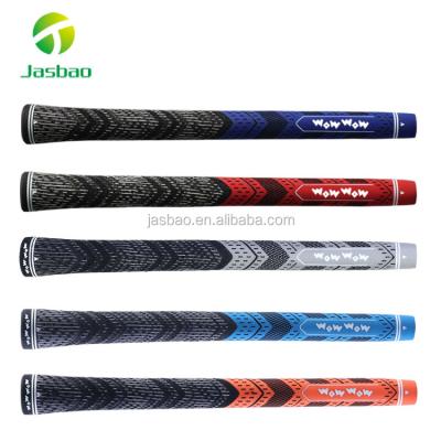 China New Design Comfortable Colorful Golf Rubber Grips Waterproof Logo Good Non-slip Wood/Iron Customized by OEM /Standard for sale