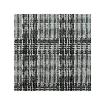 China Pure luxury custom made plaid cashmere casual suit fabric 100% wool with the stretch properties of worsted wool suit fabric for sale