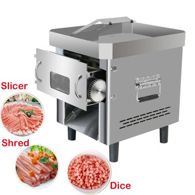 China Hotels electricmeat bone cutter machine frozen meat slicer used meat cutter meat dicer slicer for sale