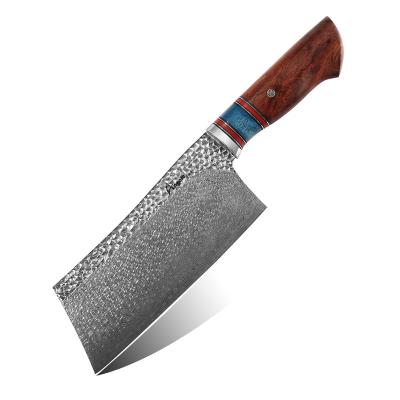 China Viable Strong Viable Japanese VG-10 Damascus 7 Inch Splitting Knife With 67 Layers Kitchen Knife for sale