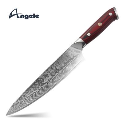 China 8 Inch Chef Knife Utility Knife Sustainable Kitchen Damascus Knife With Handle Group Of Ten for sale