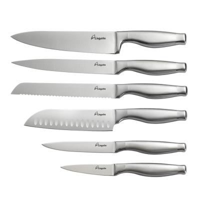 China 2021 Sustainable New Arrival Sustainable Kitchen Knife Set 6pcs Knives Set With Hollow Handle for sale