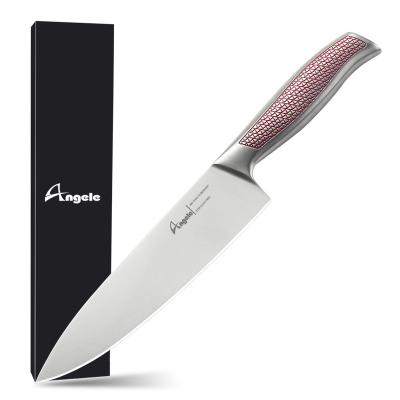 China Angele Kitchen Knife Set Viable 3cr13 8 Inch Chef Viable Steel Knife With Hollow Handle Kitchen Knife Set for sale