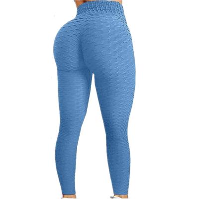 China New Breathable High Waist Bubble Yoga Pants Multi-Code Multi-Code Bubble Leggings Women Stain for sale