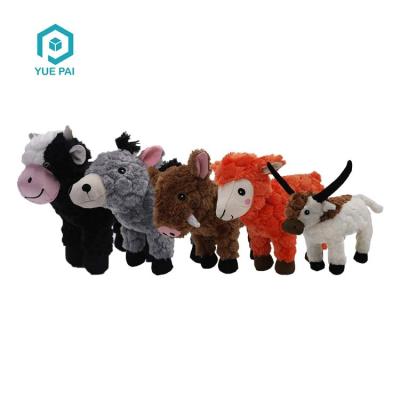 China Viable Maker Cute Pet Biting Toys Handmade Durable Dog Plush Chewing Squeaky Toy for sale