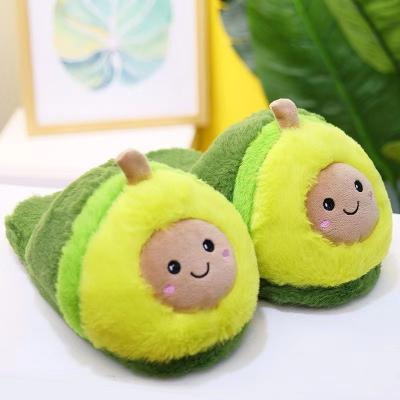 China Fashion Trend Cartoon Cotton s Avocado Cotton Slippers Home Slippers Cute Funny Animal Funny Cotton Slippers for sale