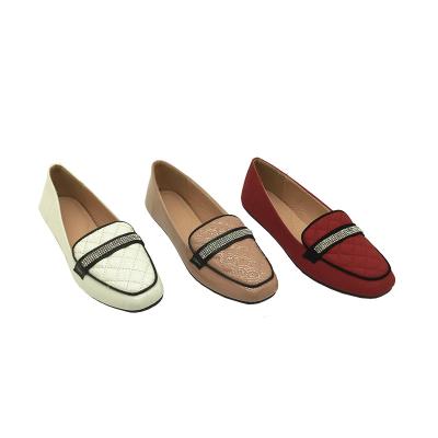 China Flat Bottom Square Main Fashion Diamond Vamp Women Casual Shoes for sale