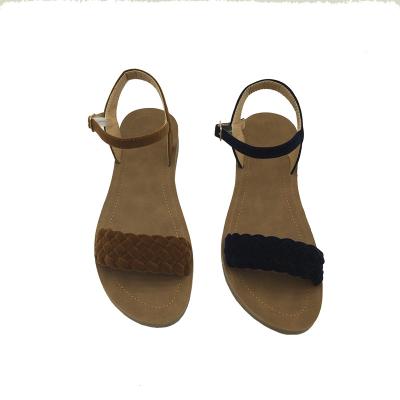 China Cheap Flat Comfortable Light Weight Bottom Ladies Casual Flat Sandals for sale