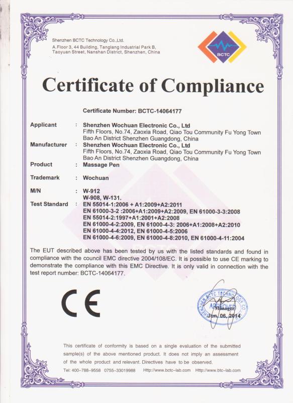 CE - Shenzhen Wochuan Electronic Co., Ltd.