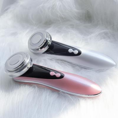 China Shrinking Micro Pore Current Led Photon Ultrasonic Face Massager Facial Beauty Skin Rejuvenation Device for sale