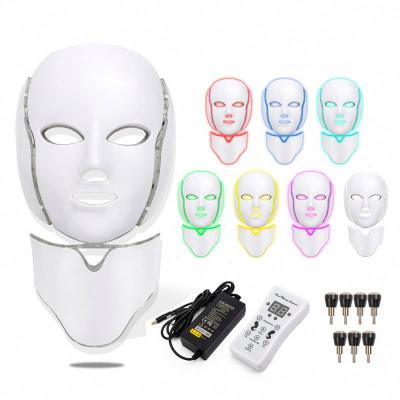 China Pigment Removal Led Photon Mask 7 Colors Improve Skin Elasticity Whitening Minimize Pores Beauty Care Photon Device Light Led Mask Therapy for sale