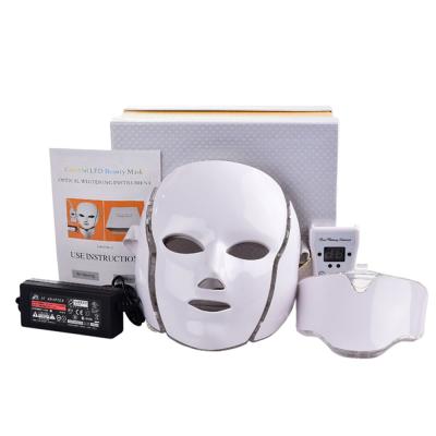 China Dye Removal Light Photon Mask Blue Light Prevent Inflammation and Tips Anti-inflammatory 8 Tips Silicone Micro-Current Photon Mask for sale