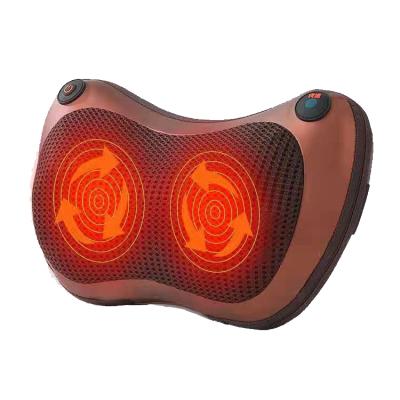 China Dropshipping 2021 Portable Heated 8 Heads Electric Neck Massager Pillow Shiatsu Massage Pillow for sale