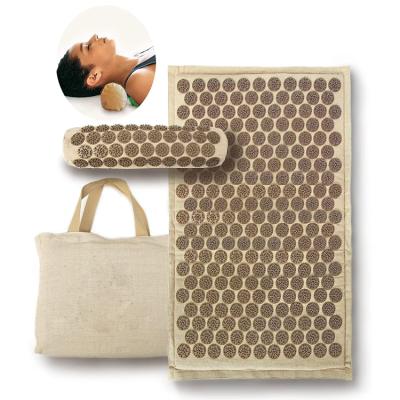 China Wholesale Lightweight Comfortable Shakti Coconut Spikes Pillow Point Yoga Acupressure Mat for sale