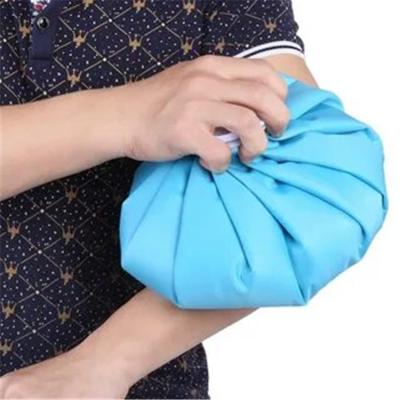 China Cooler Hot Cold Packed Waterproof Medical Reusable Ice Bag/TPU Gel Injury Rehabilitation Therapy Cloth Ice Pack Strap for sale