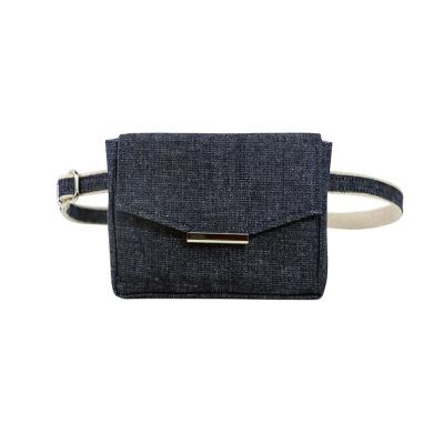 China Multi Function Purpose Customize Eco Friendly Minimalist Degradable Sling Canvas Bag Water Resistant Hemp Convertible Belt Bag for sale