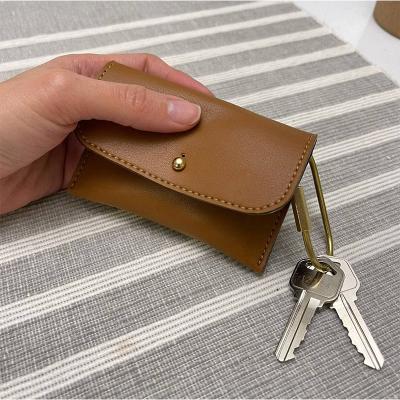 China New Arrival Cactus Mini Pouch Small PU Vegan Leather Card Holder Key Holder For Key Bag for sale