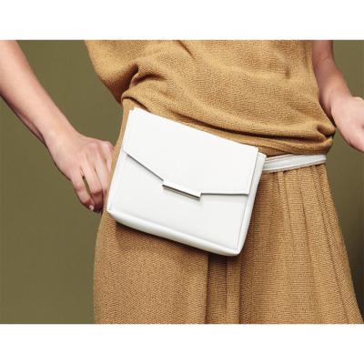 China Water Proof Customize Eco Friendly Vegan Leather Water Resistant Minimalist Recycle PU Cross Body Bag Convertible Belt Bag for sale