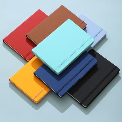 China Custom Printing Stationery Notebook Eco-Friendly Apple Leather Agenda Diary Planner Lined PU Cover Notebook for sale