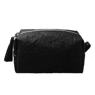 China Others New Arrived Pinatex Cosmetic Ladies Vegan Leather Clutch Pouch Leather Bag For Woman for sale