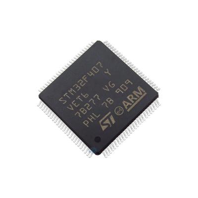 China Wholesale STM32F407VET6 Standard Microcontrollers - LQFP-100 STM32F407VE MCU ARM FOR Cortex M4 168 MHz 512 kB Flash Electronic Components for sale