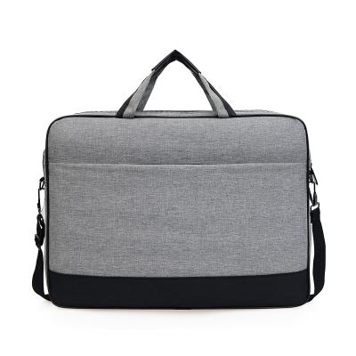 China Customized Gray Oxford Fashion Laptop Bag One Shoulder Large Capacity 12