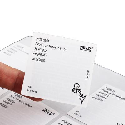 China Waterproof Custom Strong Multi Layer Adhesive Label Booklet Folding Label Sticker Stickers for Display or Bottles for sale