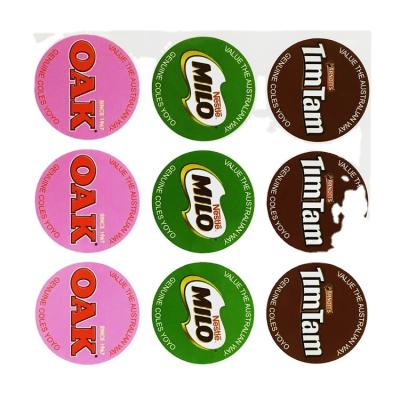 China Waterproof Waterproof Food Stickers Shipping Adhesive Sealing Labels For Supermarket for sale