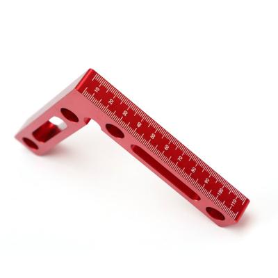 China Aluminum Alloy Woodworking Fixture Aluminum Alloy 90 Degree Precise Clamp Square Right Angle Clamps Corner Position Ruler for sale