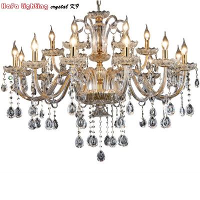 China Modern Modern Crystal Chandeliers Home Lighting Decoration Luxury Candle Chandelier Pendants Living Room Indoor Lamp for sale