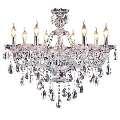 China Morden Simple K9 Crystal Chandelier Living Room Modern Luxury Traditional Bedroom Hotel Lighting Fixture for sale